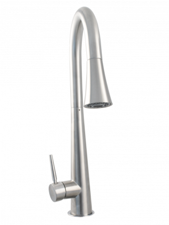 Baterie bucatarie Ermetiq din inox SUS304 cu dus extractibil si pipa rotativa [4]