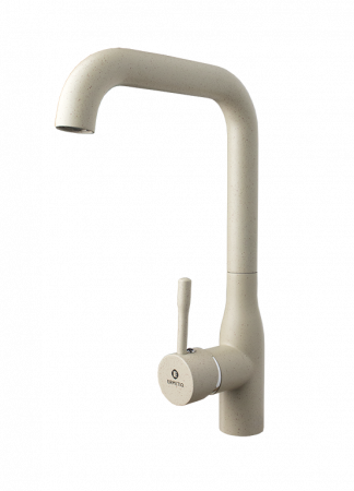 Baterii sanitare - Baterie bucatarie Ermetiq ER-A417Y, pipa 90º, monocomanda,Inox, Granit