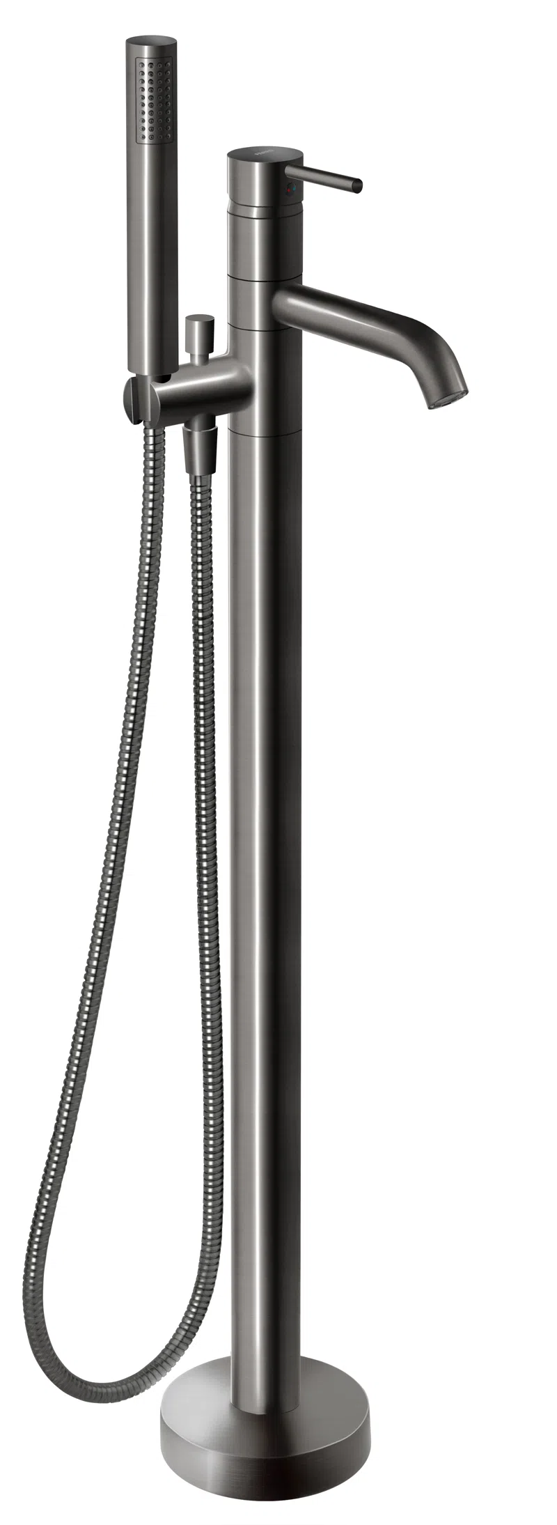 Baterii - Baterie cada dus cu montaj pe pardoseala Circulus Gun Metal monocomanda
