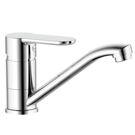 Baterii - Baterie lavoar cu pipa lunga mobila Ermetiq Style ER-HR205, monocomanda, crom, montaj pe lavoar