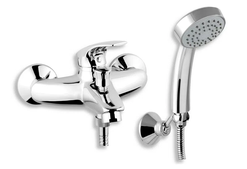 Baterii - Baterie perete cada dus Metalia 57 crom cu accesorii monocomanda