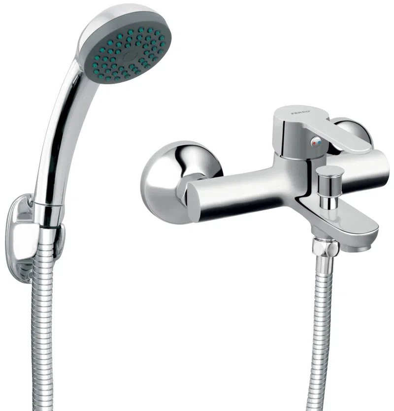Baterii - Baterie perete cada dus Savio crom cu accesorii monocomanda