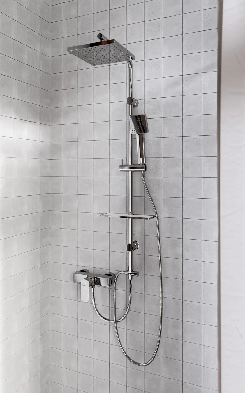 Baterie perete dus Alba VerdeLine crom fara accesorii monocomanda [1]