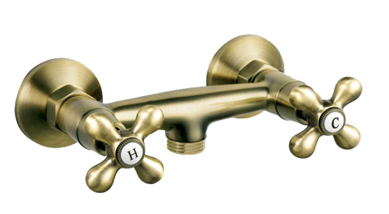 Baterii - Baterie perete dus Antica bronz antichizat fara accesorii dubla comanda