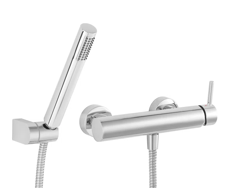 Baterii - Baterie perete dus Circulus crom cu accesorii monocomanda