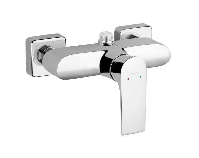 Baterii - Baterie perete dus Square crom fara accesorii monocomanda