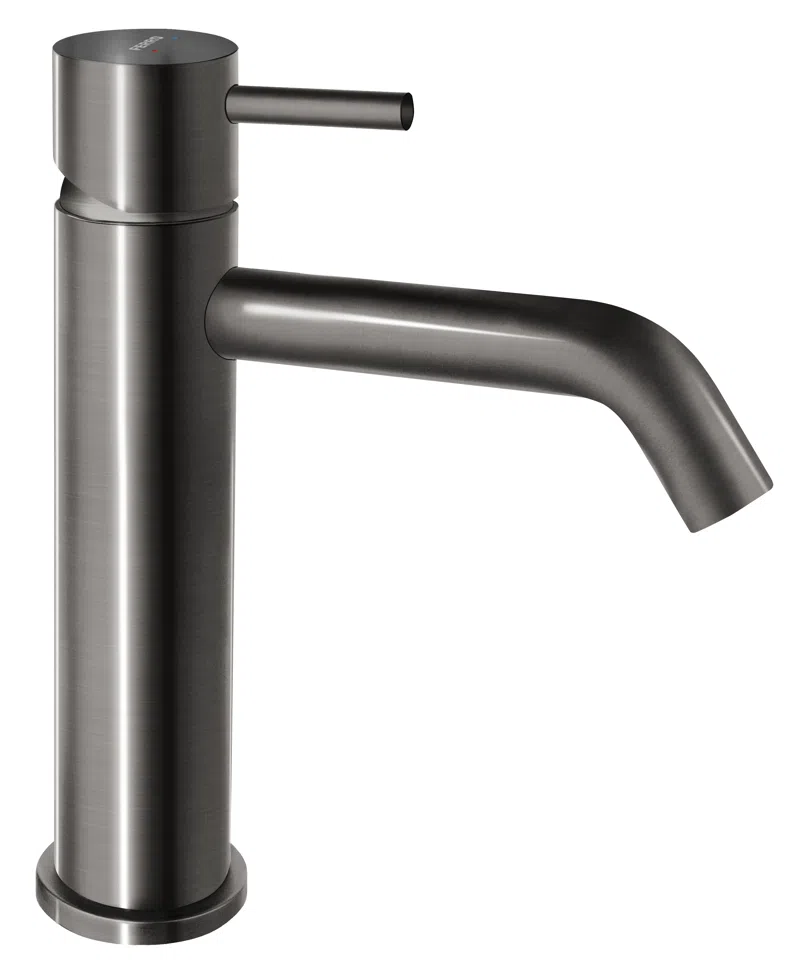 Baterii - Baterie stativa lavoar Circulus Gun Metal cu ventil monocomanda