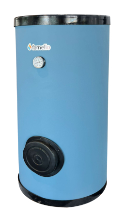 Preparatoare pentru apa calda menajera - Boiler pentru pompa de caldura FORNELLO SOL HP 200 LT 2S, 200 litri, 2 serpentine marite, montaj pe sol
