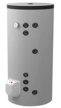 Preparatoare pentru apa calda menajera - Boiler termoelectric Eldom FV20060S21, 200 Litri, 3000 W, cu două serpentine paralele, montaj pe pardoseală