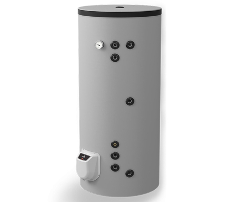 Preparatoare pentru apa calda menajera - Boiler termoelectric Eldom FV30067S21, 300 Litri, 2 serpentine, 9 kW, montaj pe pardoseală, 0.8 MPa
