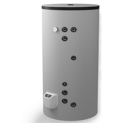 Preparatoare pentru apa calda menajera - Boiler termoelectric cu două serpentine Eldom FV50080S21, 500 Litri, 9000 W, montaj pe pardoseală, 0.8 MPa