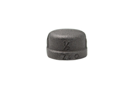 Tevi si fitinguri - Capac rotund Everpro 301 NG 1/2", din fontă maleabilă neagră, filet interior FI, EN 10242