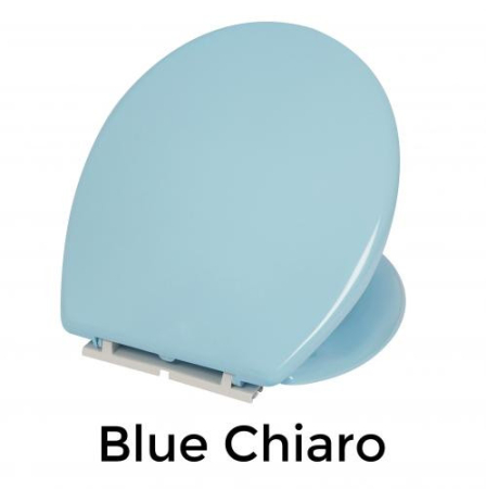 Sanitare - Capac WC Ermetiq Atlantic CR-1100COB Blue Chiaro din polipropilena, inchidere standard, universal