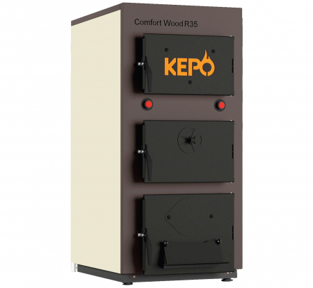 Cazane pe lemne cu gazeificare - Cazan cu combustibil solid Comfort Wood KEPO 35kW