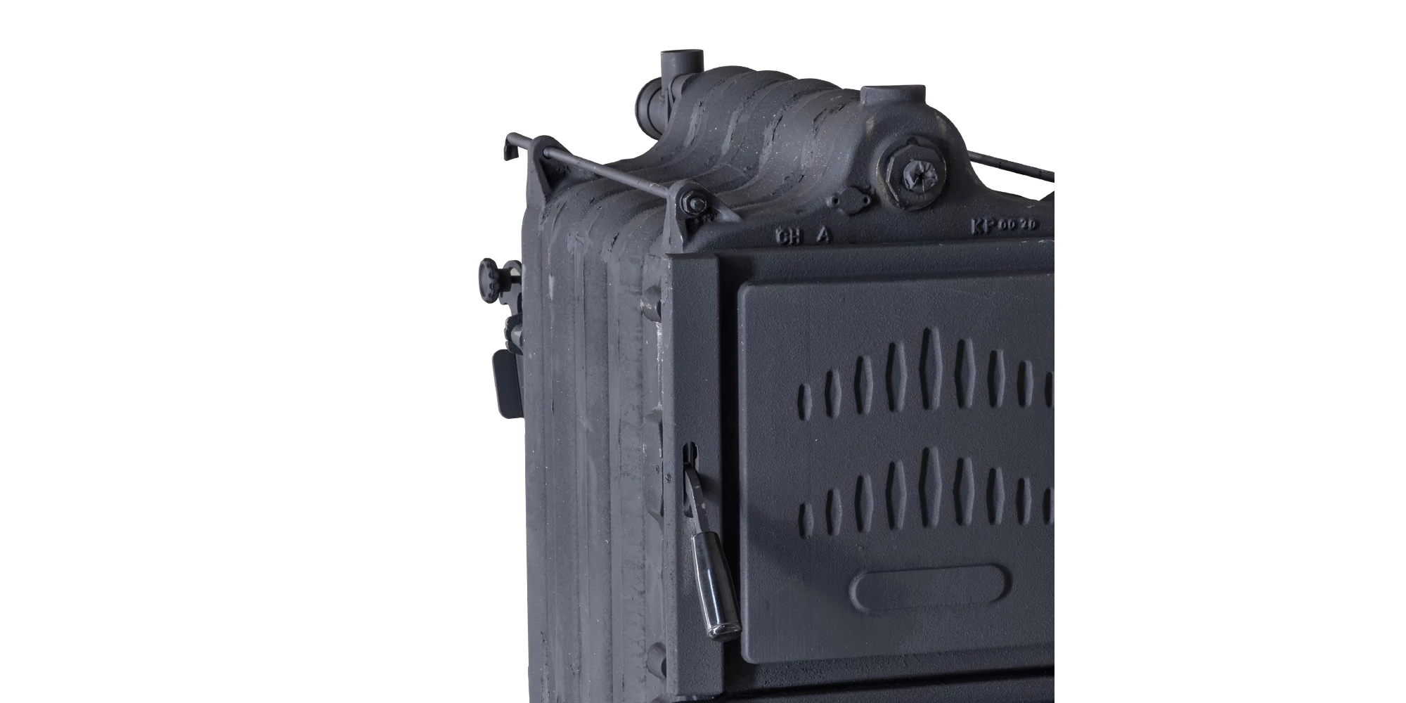 Cazan fonta pe combustibil solid HUNOR LX5, 28 kW, 5 elementi, lemn/carbune, gratar racit cu apa [2]