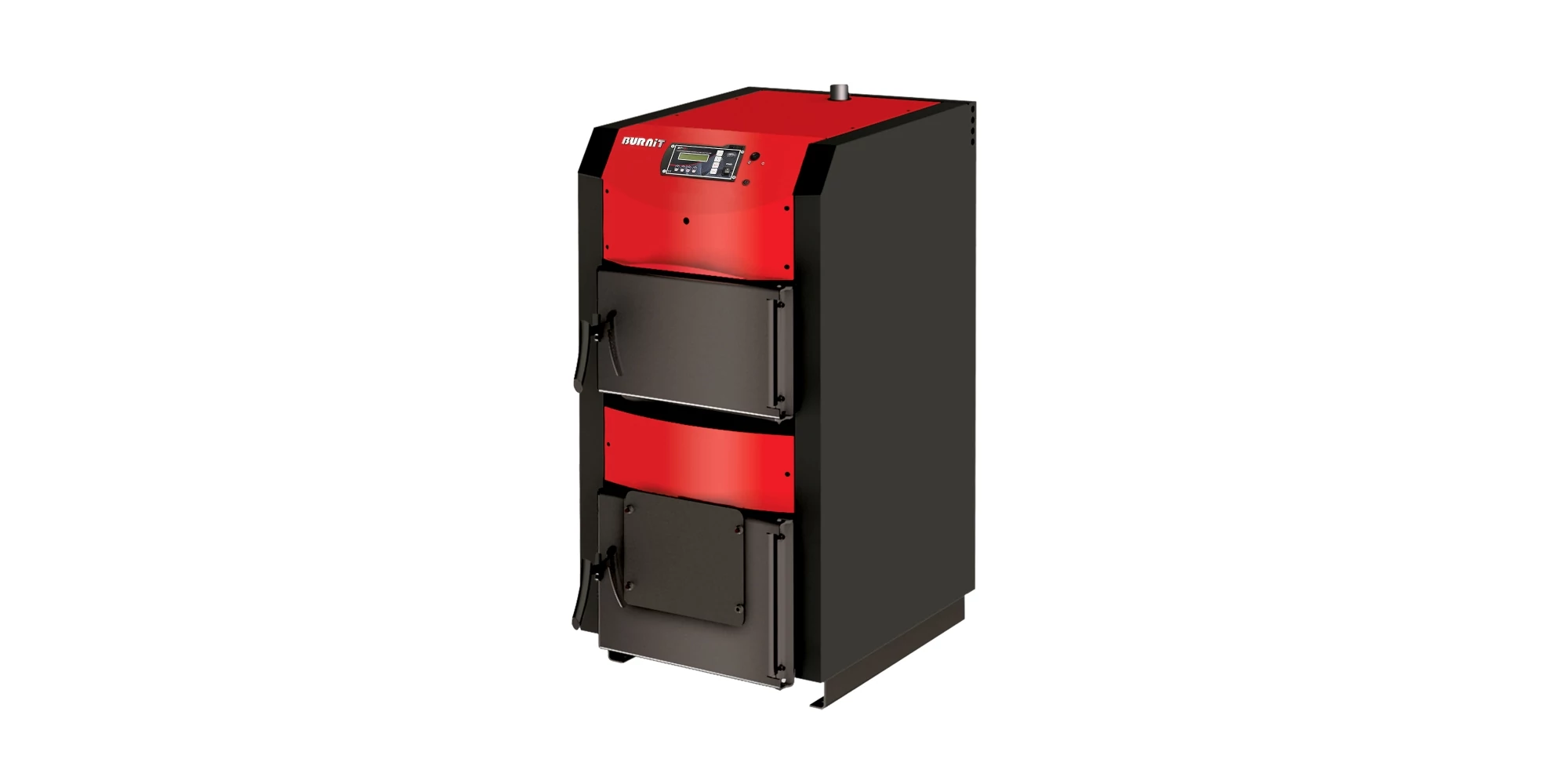Cazane pe biomasa nelemnoasa - Cazan pe biomasă nelemnoasă BURNiT NWB PRIME, 40 kW, oțel, ventilator, regulator electronic, lemn/cărbune/brichete