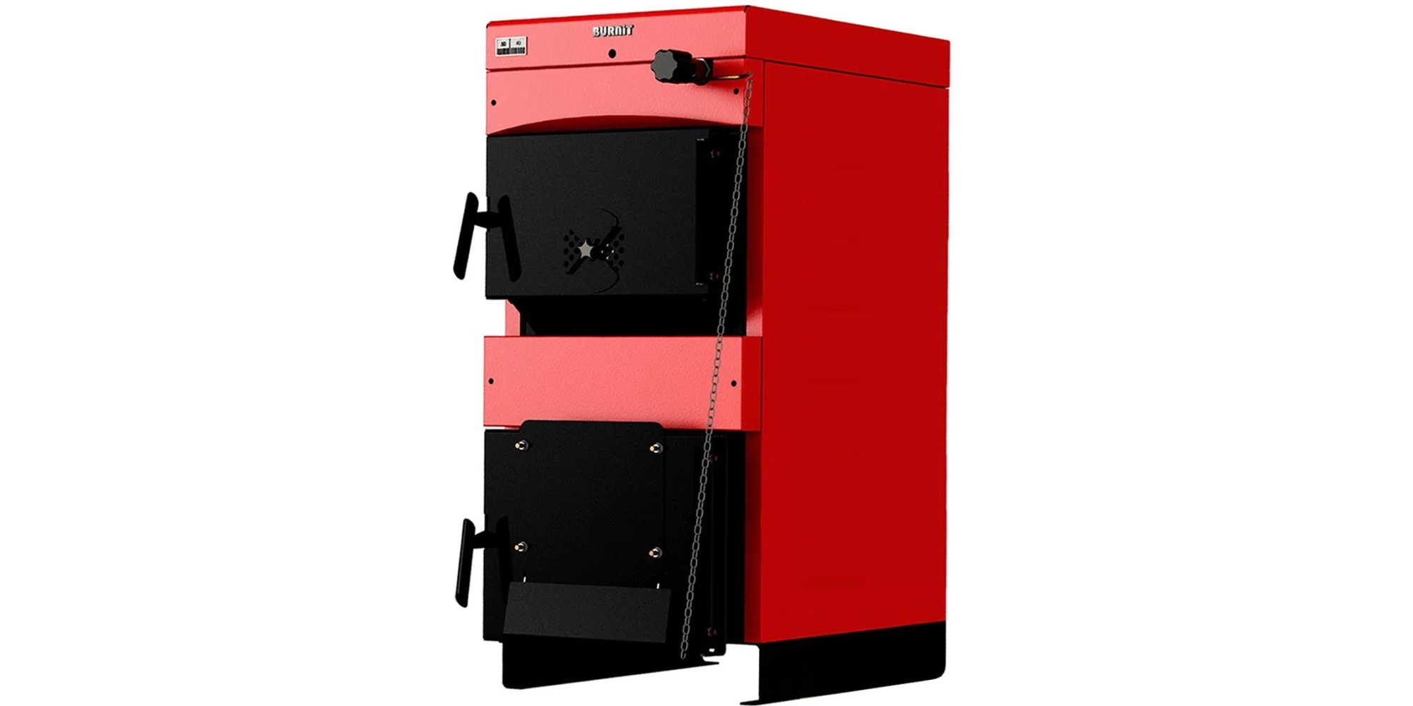 Cazane pe biomasa nelemnoasa - Cazan pe combustibil solid BURNiT NWB MAX, 110 kW, otel, ardere lemn/carbune/biomasa, evacuare naturala