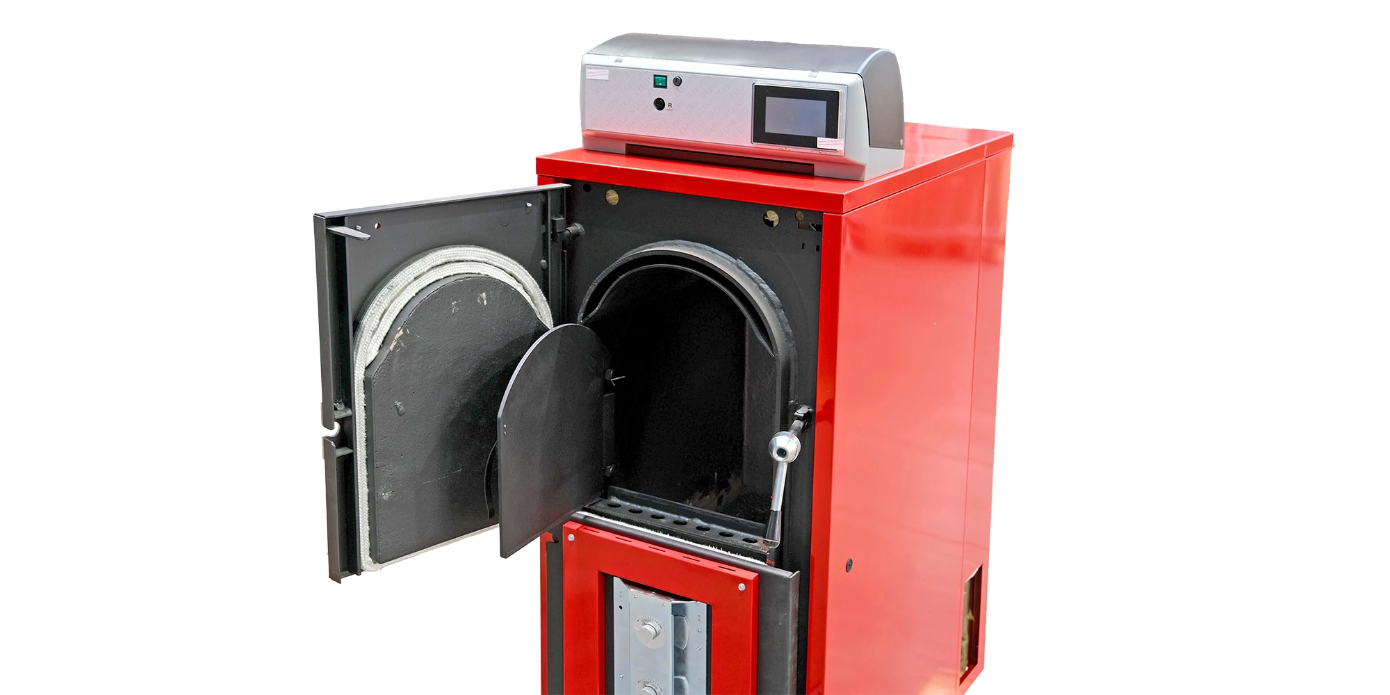 Cazan pe lemne cu gazeificare totală UNICAL FIREX UFLY, 34 kW, tablă oțel 8 mm, ventilator, control electronic [4]