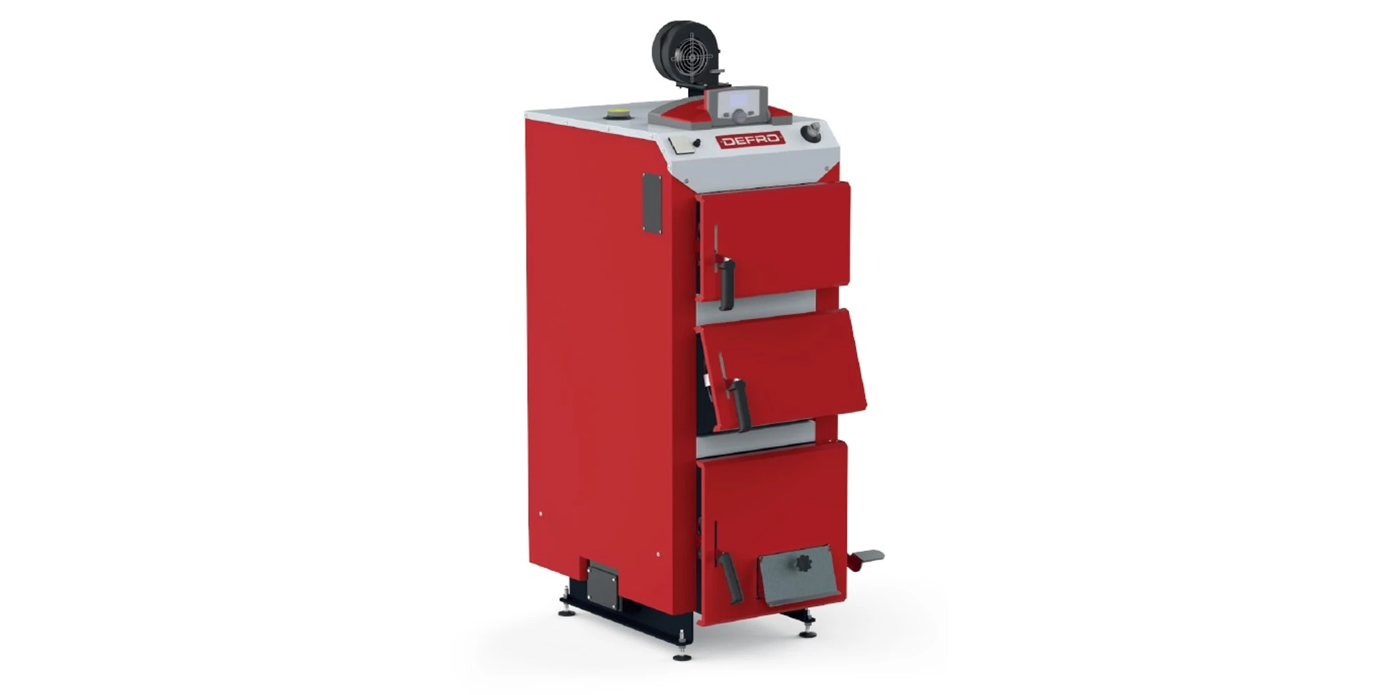 Cazane pe biomasa nelemnoasa - Cazan pe lemne DEFRO KDR Plus 40 kW, oțel 6 mm, ventilator, control automat