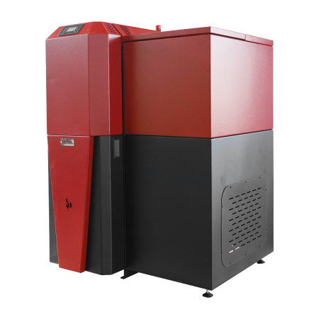 Centrala mixta lemn si peleti Fornello Tera 28 kW, aprindere automata, buncar 95 kg, pentru 180 mp [1]