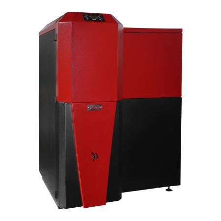 Centrala mixta lemn si peleti Fornello Tera 28 kW, aprindere automata, buncar 95 kg, pentru 180 mp [3]