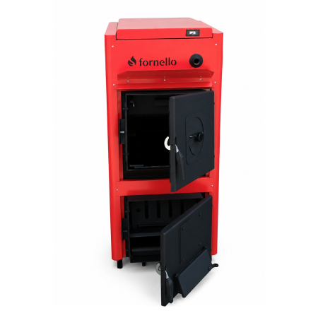 Centrala pe combustibil solid Fornello T-PRO 30 kW, pe lemn si carbune, din otel [5]