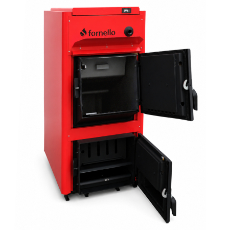 Centrala pe combustibil solid Fornello T-PRO 30 kW, pe lemn si carbune, din otel [3]