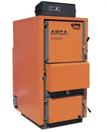 Centrala pe lemne gazeificare ARCA ASPIRO 29R, 30 kW, focar din oțel, automatizare digitală [1]