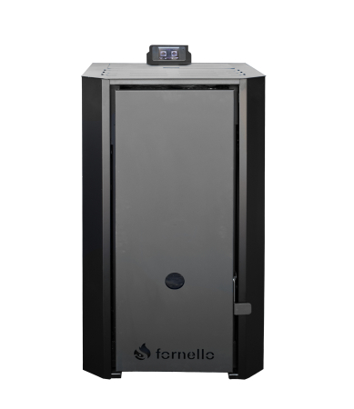 Centrala pe peleti Fornello EVA B Black 30 kW, Wi-Fi, pompa, vas expansiune, buncar 40 kg, tiraj fortat, pentru 200 mp [2]