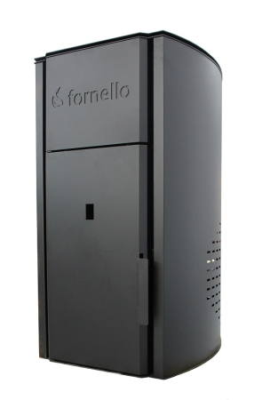 Cazane pe combustibil solid - Centrala pe peleti Fornello Royal B BLACK 30 kW, complet echipata, buncar 30 kg, pentru suprafete de pana la 200 mp