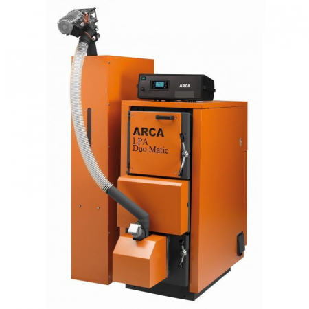 Centrale mixte lemn-pelet - CENTRALA TERMICA AUTOMATA LEMN-PELETI ARCA LPA DUO MATIC 29R – 30KW FARA SNEC SI BUNCAR