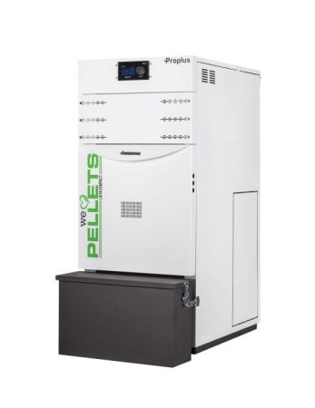 Cazane pe combustibil solid - Centrala termica automata pe peleti Fornello Lidya Compact Proplus 25 kW, pompa Grundfos, arzator inox, eliminare automata cenusa, clasa A+