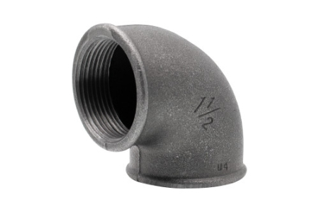 Tevi si fitinguri - Cot 90° Everpro A1 1 1/2" NG, alamă nichelată, filet interior-interior, pentru instalații sanitare și termice