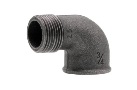 Tevi si fitinguri - Cot alama Everpro A4 92°, 3/4", FI-FE, filet interior - exterior, pentru instalații sanitare și termice