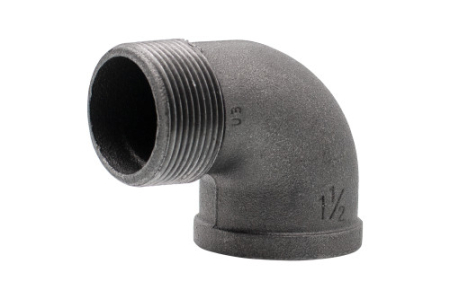 Tevi si fitinguri - Cot A4 92 Everpro 1 1/2" NG, fontă maleabilă, filet interior–exterior, 90°