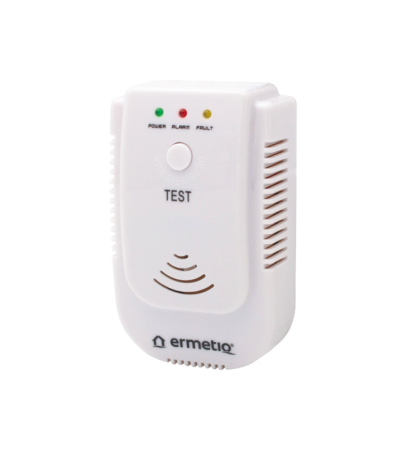 Accesorii instalatii termice - Detector de gaz metan si GPL Ermetiq ELG-QDG 230V cu iesire pentru electrovalva