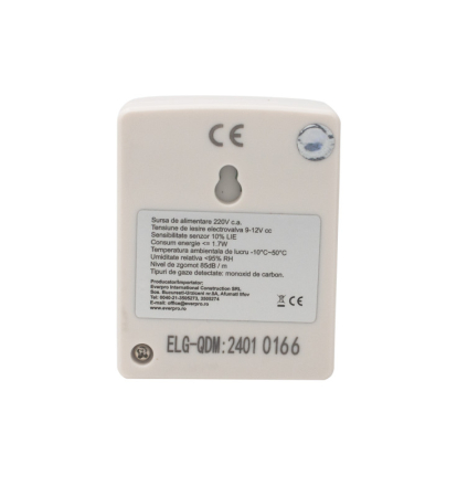 Detector monoxid de carbon Ermetiq ELG-QDM 220V AC, iesire 9-12V CC pentru electrovalva [3]