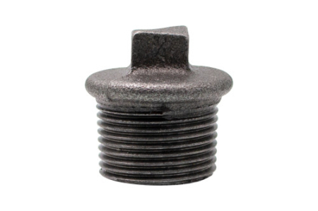 Tevi si fitinguri - Dop cap pătrat Everpro NG 290, 3/4", fontă neagră, filet exterior, pentru instalații termice și sanitare