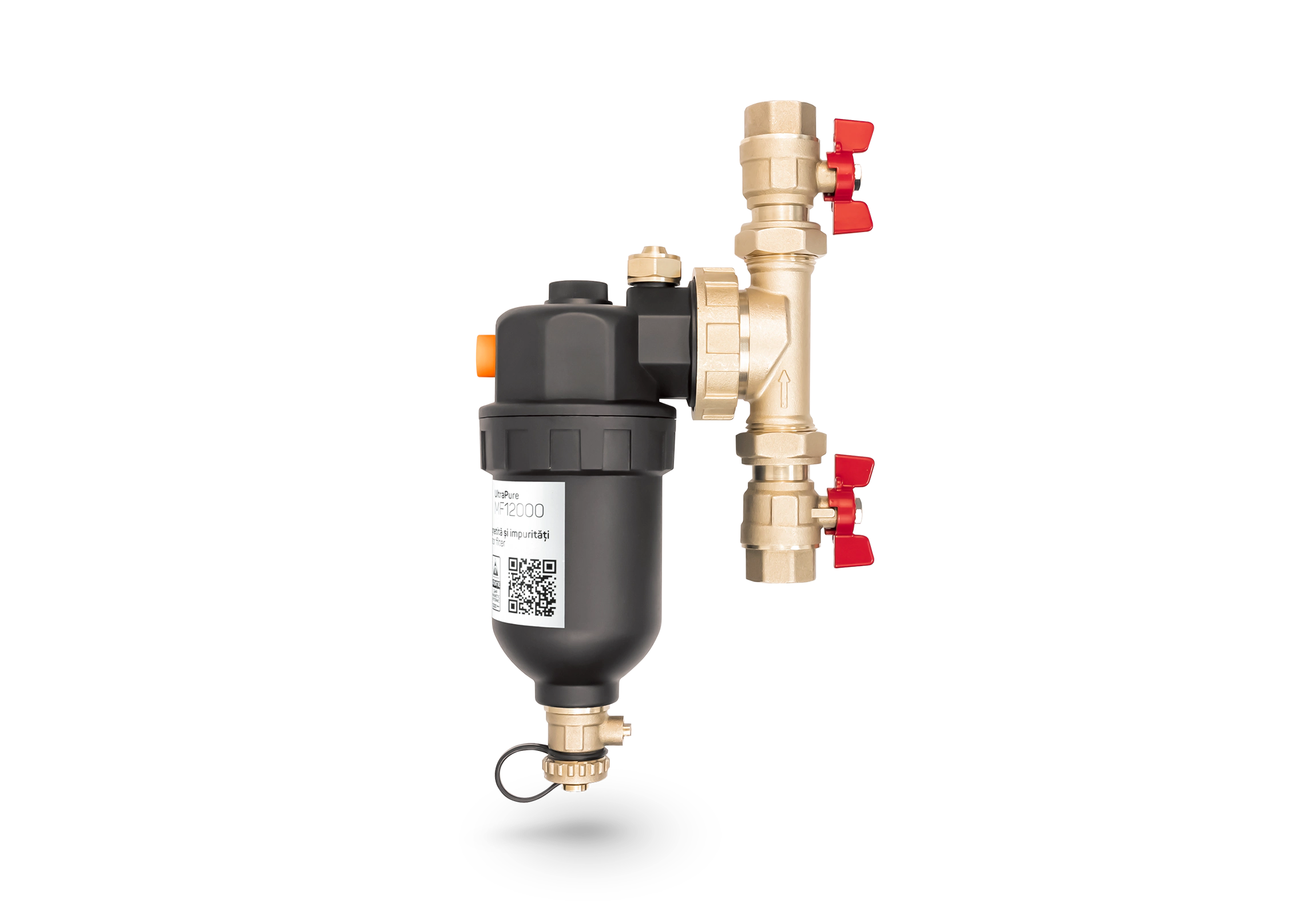 Filtru anti-magnetită și impurități Homplex MF12000, magnet Neodim 12000 Gauss, separator ciclonic, racord 3/4" [3]