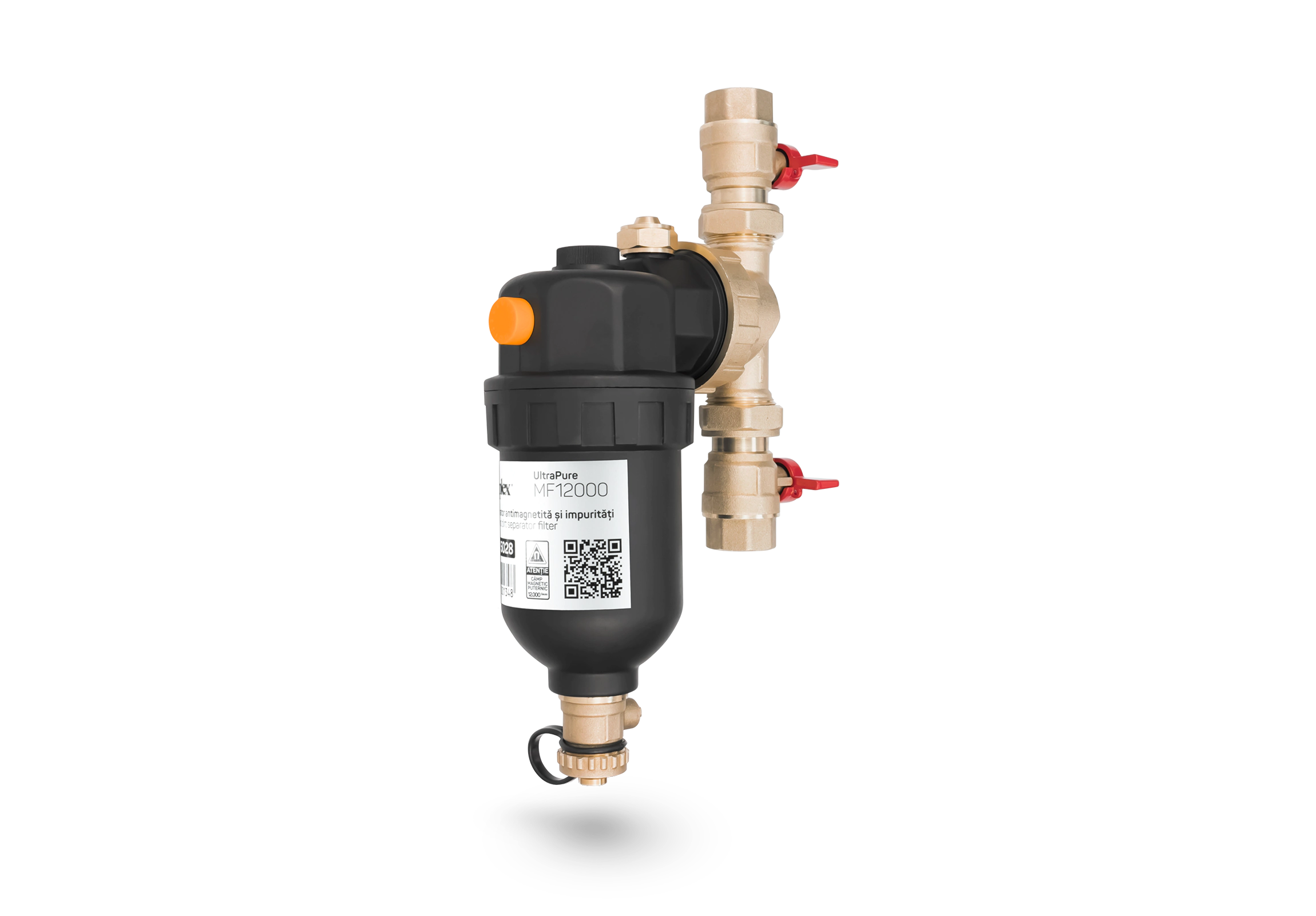 Accesorii - Filtru anti-magnetită și impurități Homplex MF12000, magnet Neodim 12000 Gauss, separator ciclonic, racord 3/4"
