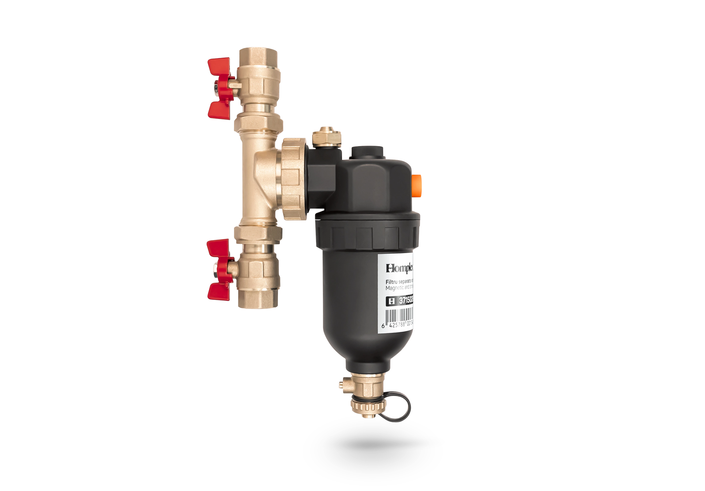 Filtru anti-magnetită și impurități Homplex MF12000, magnet Neodim 12000 Gauss, separator ciclonic, racord 3/4" [5]