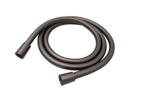 Baterii - Furtun dus Ermetiq PVC GRAY 150 cm, anti-rasucire, conexiuni 1/2"