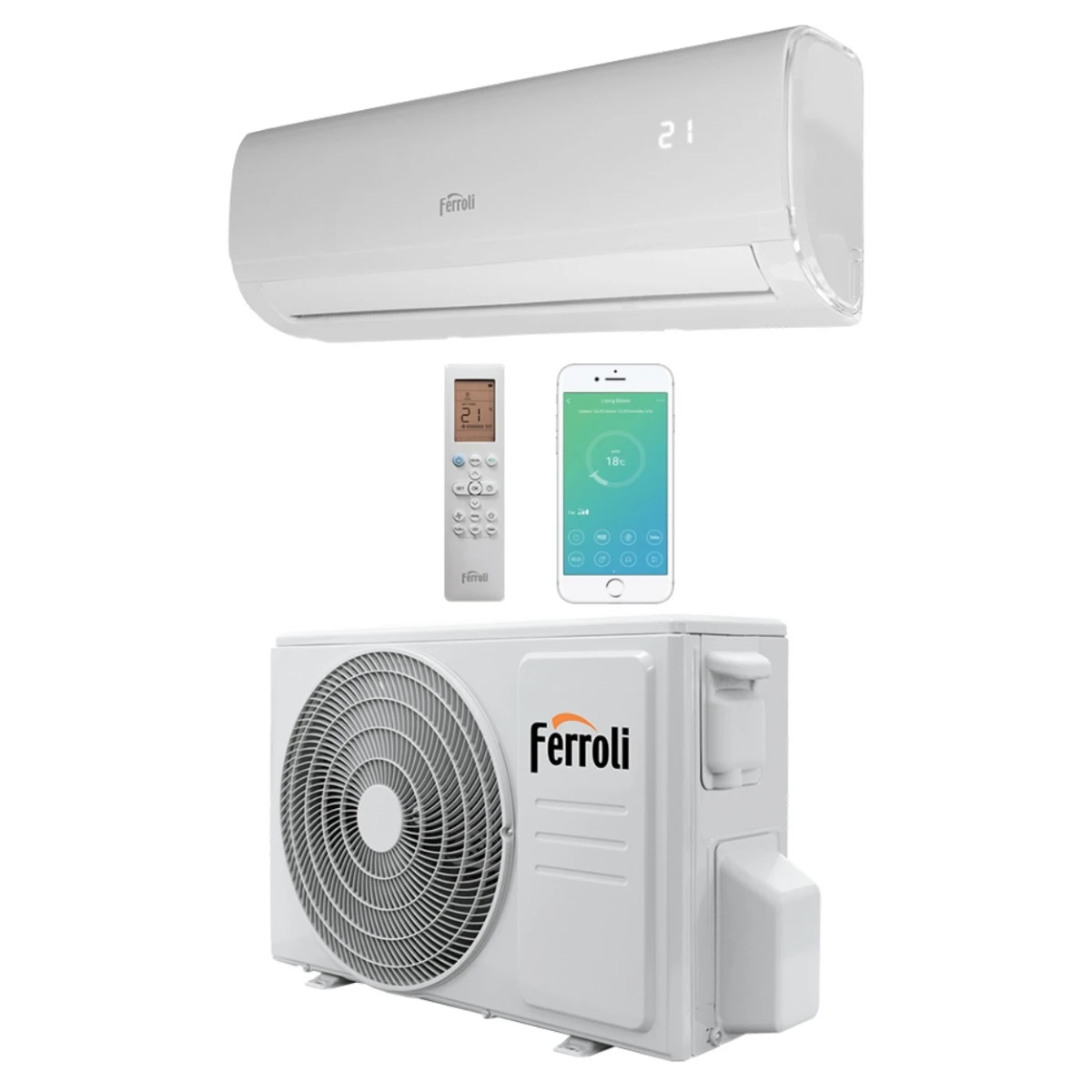 Aparat de aer conditionat Ferroli Giada S 24 Inverter 24000 BTU WiFi R32 A++ [2]
