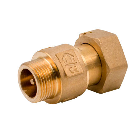Tevi si fitinguri - Holender pentru apometru cu supapa de sens Ermetiq ER-STAH3411 3/4" x 1"