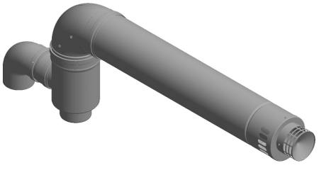 Accesorii de montaj - Kit coaxial evacuare gaze arse D100/150 mm pentru centrale termice in condensare