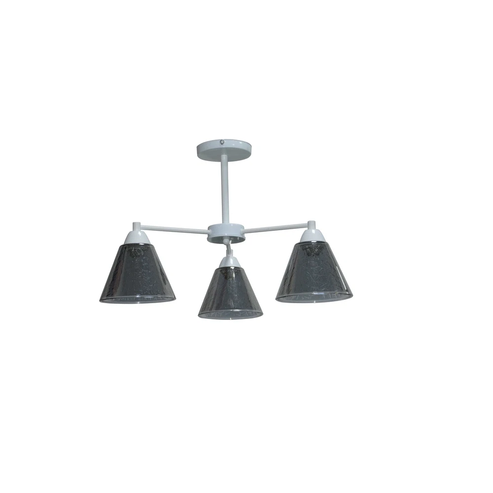 Electrice - Lustra Erste Fare Alb + Negru, 3xE27, IP20