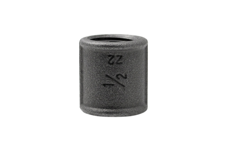 Tevi si fitinguri - Mufă 270 NG 1/2", fontă neagră, filet interior FI-FI, pentru instalații termice, sanitare și gaz