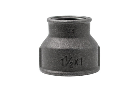 Tevi si fitinguri - Mufă redusă Everpro 240, fontă neagră, FI-FI, 1 1/2" x 1", pentru instalații sanitare, termice și industriale