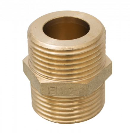 Fitinguri alama - Niplu alama fata plana 1"x39mm