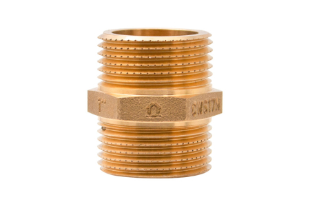 Tevi si fitinguri - Niplu din alama CW617N Ermetiq ER-N1140 1" x 40 mm M-M